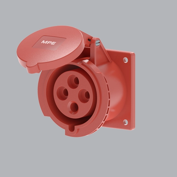 mpn2-324 Ổ cắm gắn âm loại thẳng 32A 3P+E(6h) IP44 MPE MPN2-324