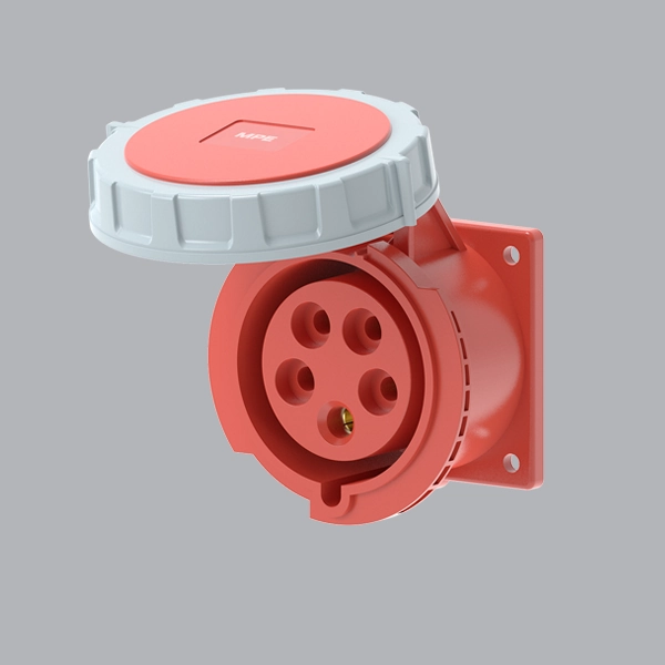 mpn2-3252 Ổ cắm gắn âm loại thẳng kín nước 32A 3P+N+E(6h) IP67 MPE MPN2-3252