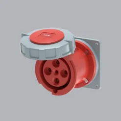 Ổ cắm gắn âm loại thẳng kín nước 63A 3P+E(6h) IP67 MPE MPN2-3342