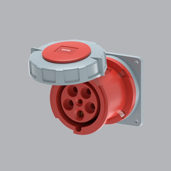 mpn2-3352 Ổ cắm gắn âm loại thẳng kín nước 63A 3P+N+E(6h) IP67 MPE MPN2-3352