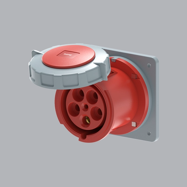 mpn2-3452 Ổ cắm gắn âm loại thẳng kín nước 125A 3P+N+E(6h) IP67 MPE MPN2-3452