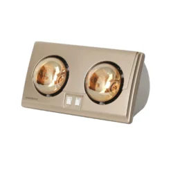 Đèn sưởi 2 bóng 550W 220V, mặt màu beige, thân màu bạc Nanoco NBH634BE