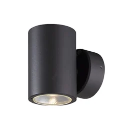 Đèn LED gắn tường ngoài trời màu xám đậm 2x7W sáng vàng Nanoco NBL2233