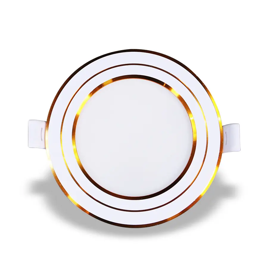 ndl096g90-1 Đèn LED downlight âm trần viền vàng 9W đổi màu Nanoco NDL09CG90