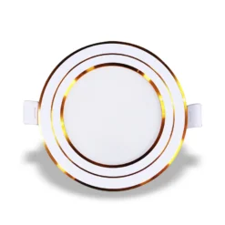 Đèn LED downlight âm trần viền vàng 12W đổi màu Nanoco NDL12CG110