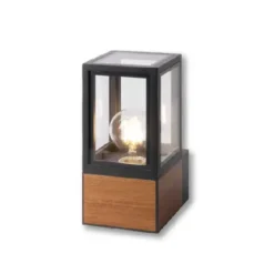 Đèn LED gắn tường ngoài trời màu xám đen, màu gỗ, chưa kèm bóng E27 Nanoco NGL3431WD