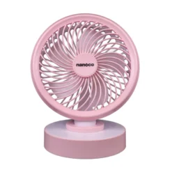 Quạt sạc 7W màu hồng Nanoco NRF6213P