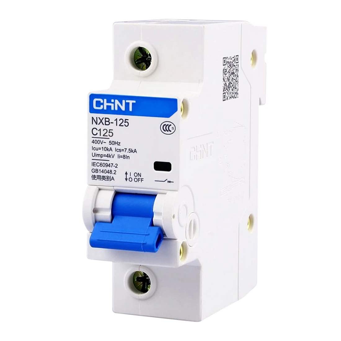 nxb-125-1p-1 Cầu dao tép MCB NXB-125 1P C63 10kA Chint