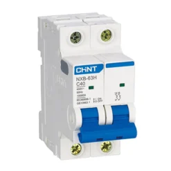Cầu dao tép MCB NXB-63H 2P C20 10kA Chint