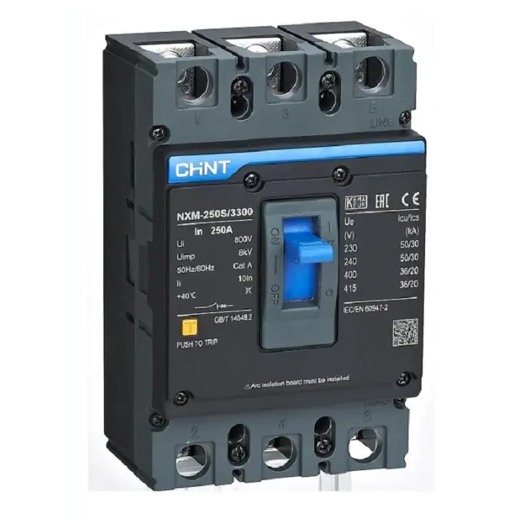 nxm-125s-3300-17 Cầu dao khối MCCB NXM-250S/3300 3P 200A 36kA Chint