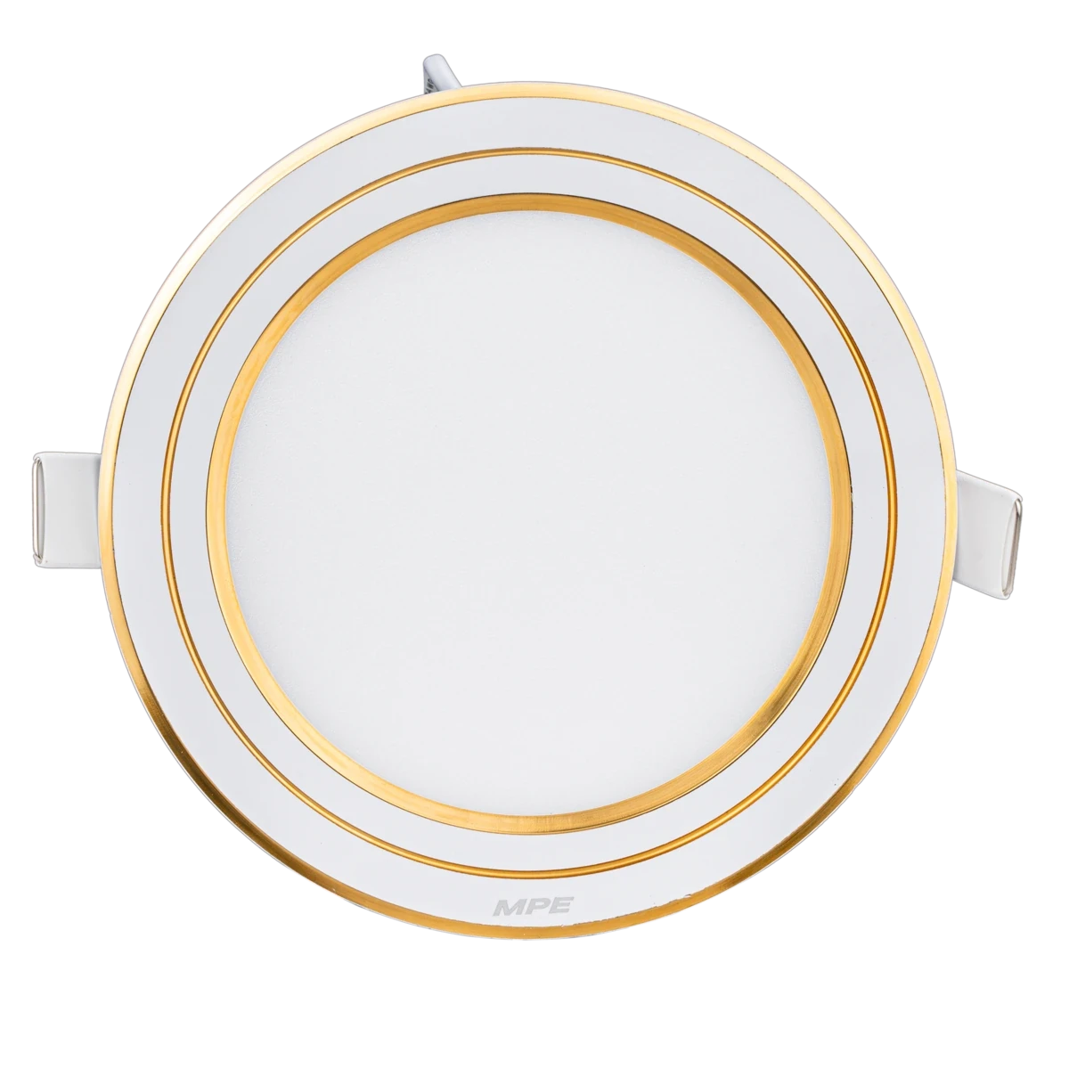 rpl-12st-g Đèn LED panel nhôm âm trần viền vàng 12W sáng trắng MPE RPL-12ST/G