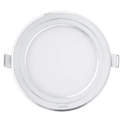 Đèn LED panel nhôm âm trần viền bạc 12W sáng trắng MPE RPL-12ST/S