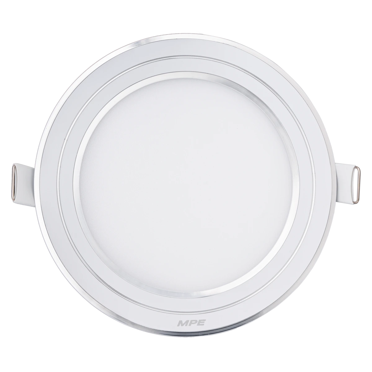 rpl-12st-s Đèn LED panel nhôm âm trần viền bạc 12W sáng trắng MPE RPL-12ST/S