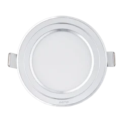 Đèn LED panel nhôm âm trần viền bạc 9W sáng trắng MPE RPL-9ST/S