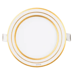 Đèn LED panel nhôm âm trần viền vàng 9W đổi màu MPE RPL-9/3C/G