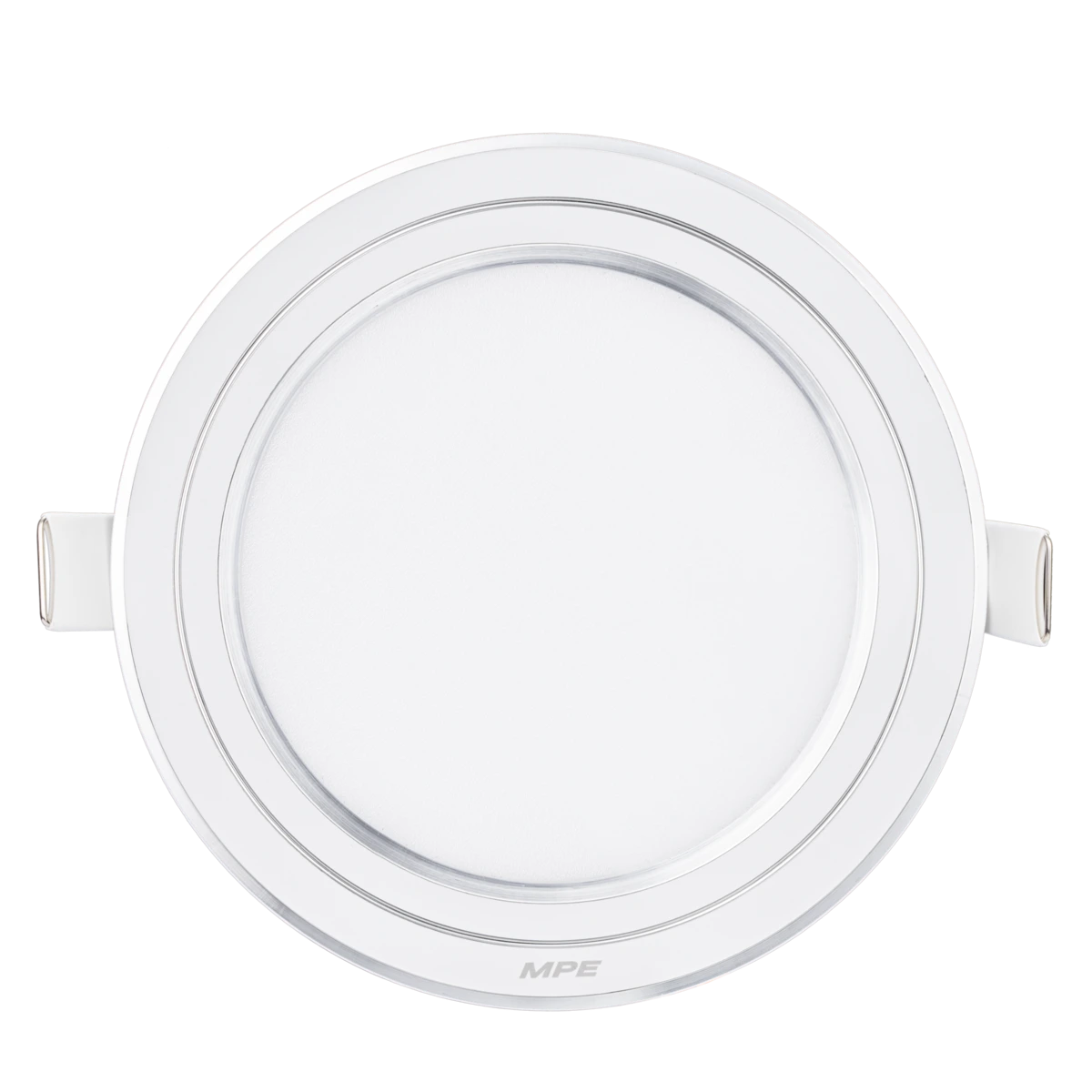 rpl-9t-s-1 Đèn LED panel nhôm âm trần viền bạc 9W đổi màu MPE RPL-9/3C/S