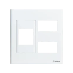 Mặt S18CC 1 MCCB kiểu B và 2 mô đun Vanlock S18CC2X/B