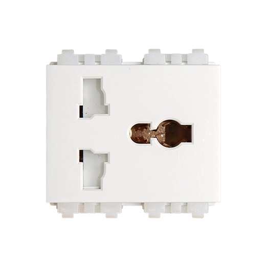 s18ccuam-1 Ổ cắm đa năng có màn che 2 mô đun 16A bắt vít Vanlock S18CCUAM