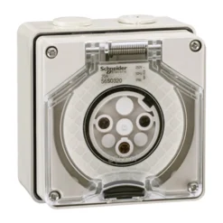 Ổ cắm kín nước 3P 20A 250V IP66 Schneider S56SO320GY