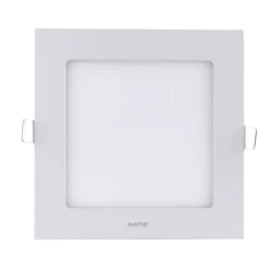 Đèn LED panel nhôm âm trần vuông dimmer 9W sáng vàng MPE SPL-9V/DIM