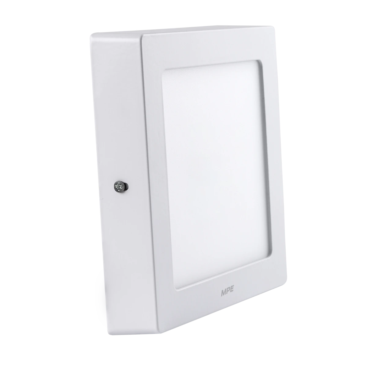 sspl-12t-4 Đèn LED panel nhôm dimmer gắn nổi 12W sáng vàng MPE SSPL-12V/DIM