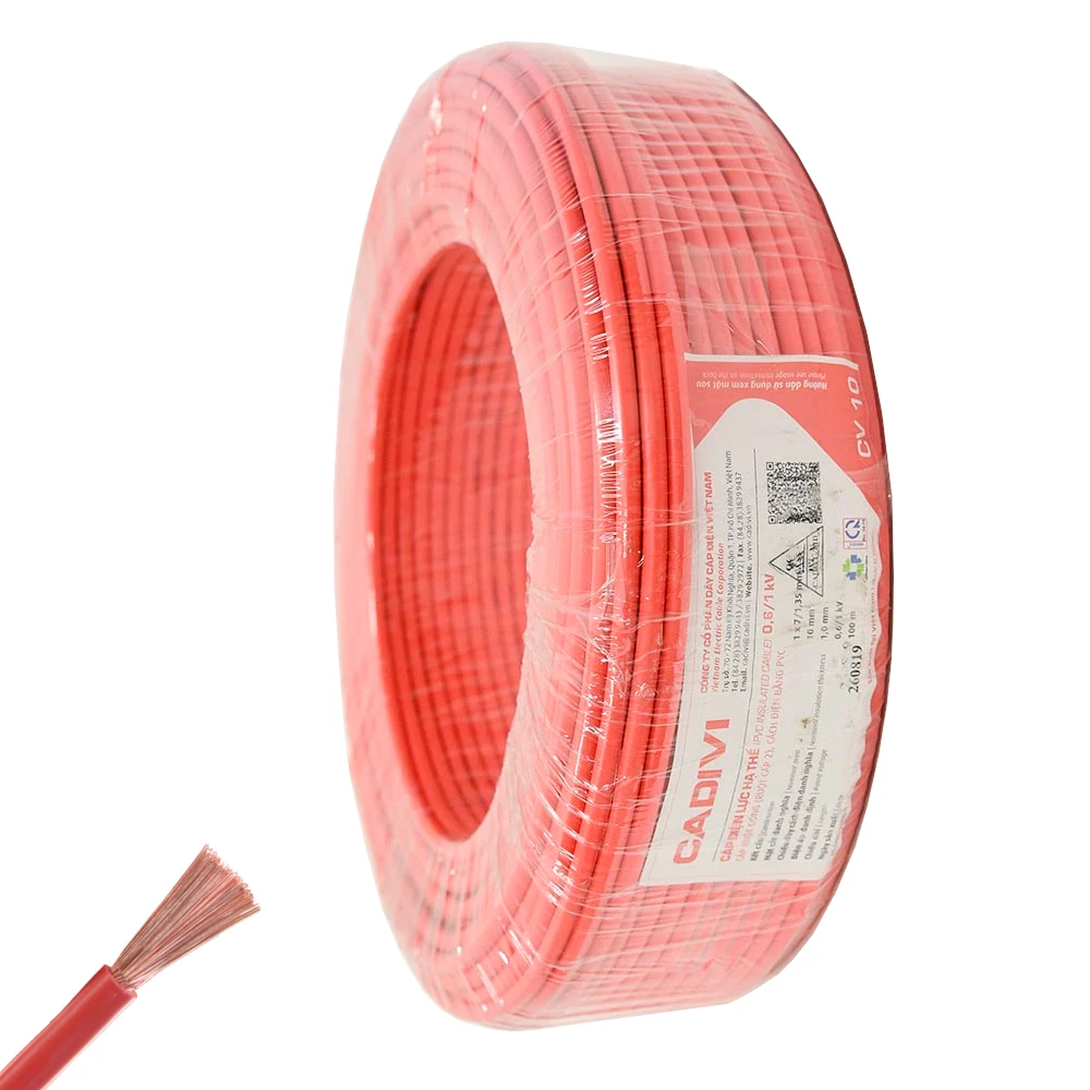 vcm-3 Dây điện ruột mềm VCm-10mm2, 0.6/1KV Cadivi