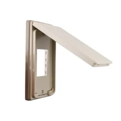 Mặt Wide ổ đơn 3 chấu có nắp che mưa màu beige Panasonic WEG79029K-VN