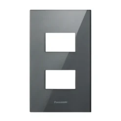 Mặt Halumie Acrylic 2 thiết bị màu xám ánh kim Panasonic WEGH6802CYH-VN