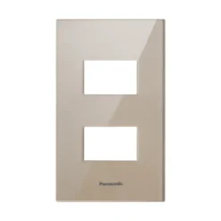 Mặt Halumie Acrylic 2 thiết bị màu vàng ánh kim Panasonic WEGH6802CYZ-VN