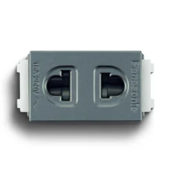 Ổ cắm đơn 16A cắm nhanh màu xám ánh kim Panasonic WEV1081MYH