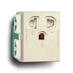 Ổ cắm đơn 3 chấu 16A cắm nhanh màu vàng ánh kim Panasonic WEV1181MYZ