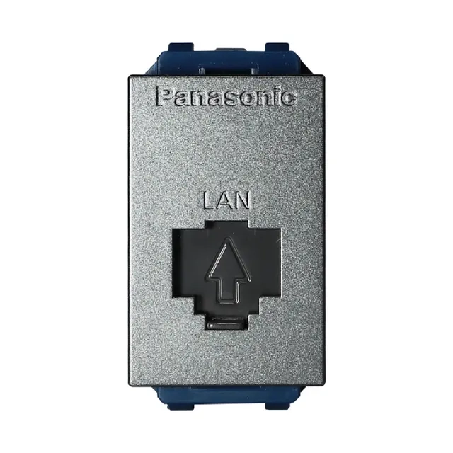 wev2488myh-cat5e-1 Ổ ắm data CAT5 màu xám ánh kim Panasonic WEV2488MYH-CAT5E
