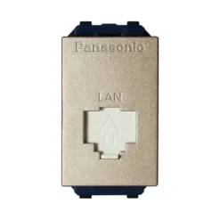 Ổ ắm data CAT6 màu vàng ánh kim Panasonic WEV24886MYZ-CAT6