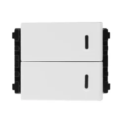 Công tắc 1 chiều đôi cỡ trung 16A bắt vít màu trắng Panasonic WEV502127SW