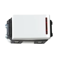 Công tắc 2 tiếp điểm 20A có đèn báo màu trắng Panasonic WEVH5033-7