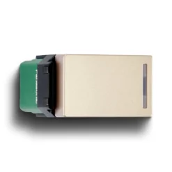 Công tắc 2 chiều có đèn báo khi OFF 16A bắt vít màu vàng ánh kim Panasonic WEVH5152-7MYZ