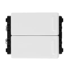 Công tắc 1 chiều loại đôi cỡ trung 16A bắt vít màu trắng Panasonic WEVH554127