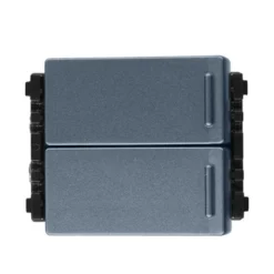 Công tắc 1 chiều loại đôi cỡ trung 16A bắt vít màu xám ánh kim Panasonic WEVH554127MYH