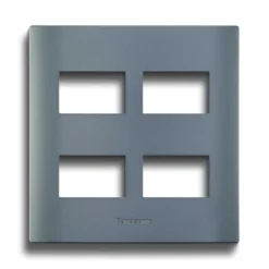 Mặt Halumie 4 thiết bị màu xám ánh kim Panasonic WEVH68040MYH