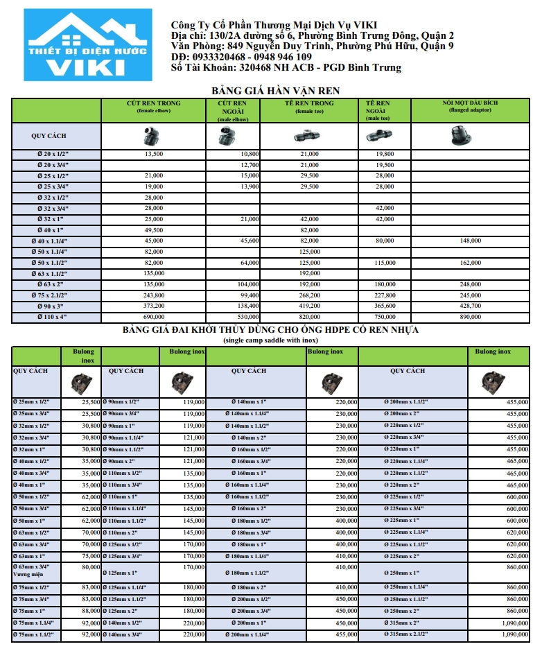 đai khởi thủy dùng cho ống HDPE cổ ren nhựa