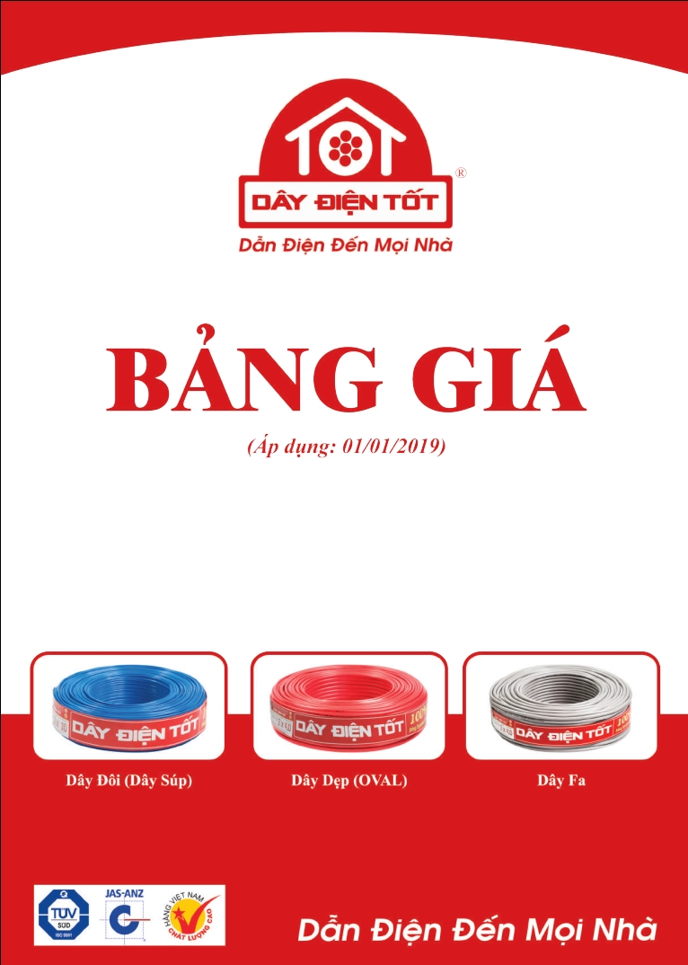 Bảng giá dây điện TỐT 2019