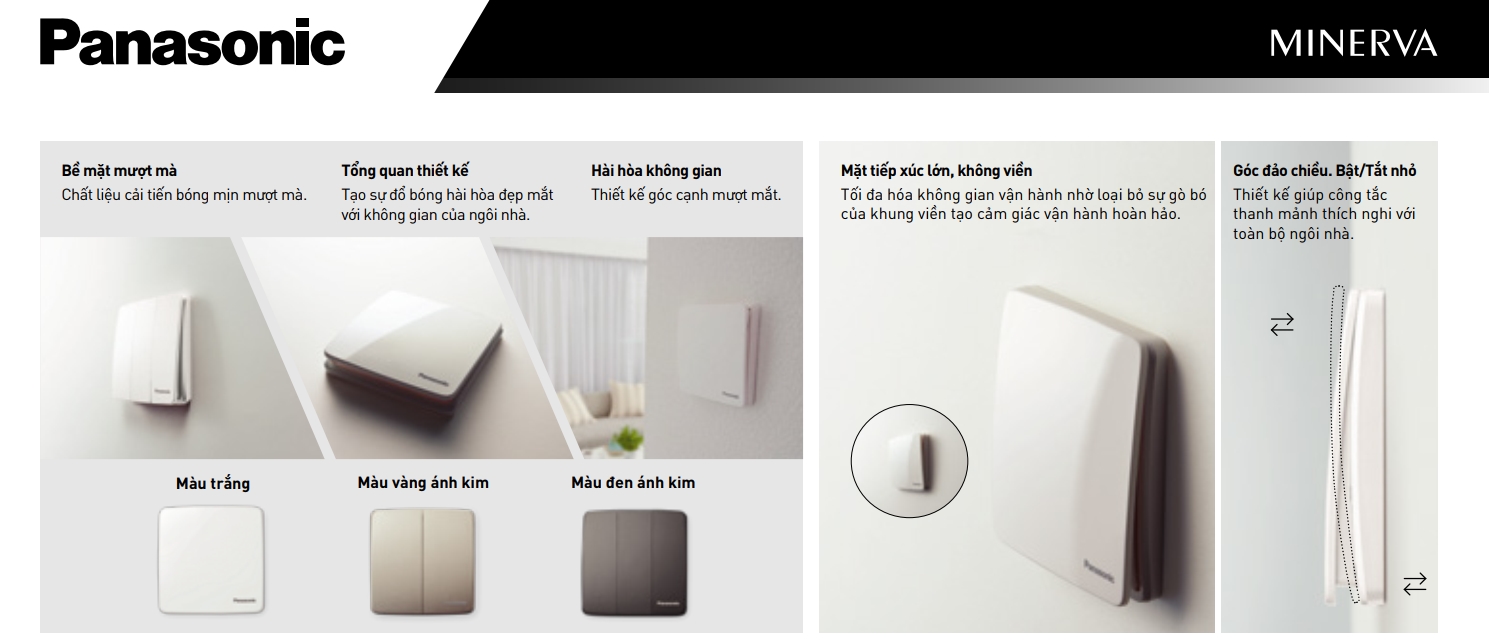 Công tắc điện panasonic - Minerva