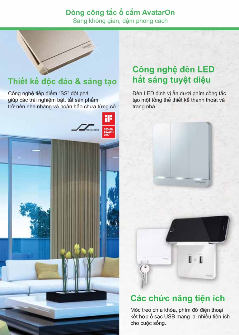 Dòng công tăc ổ cắm Avataron