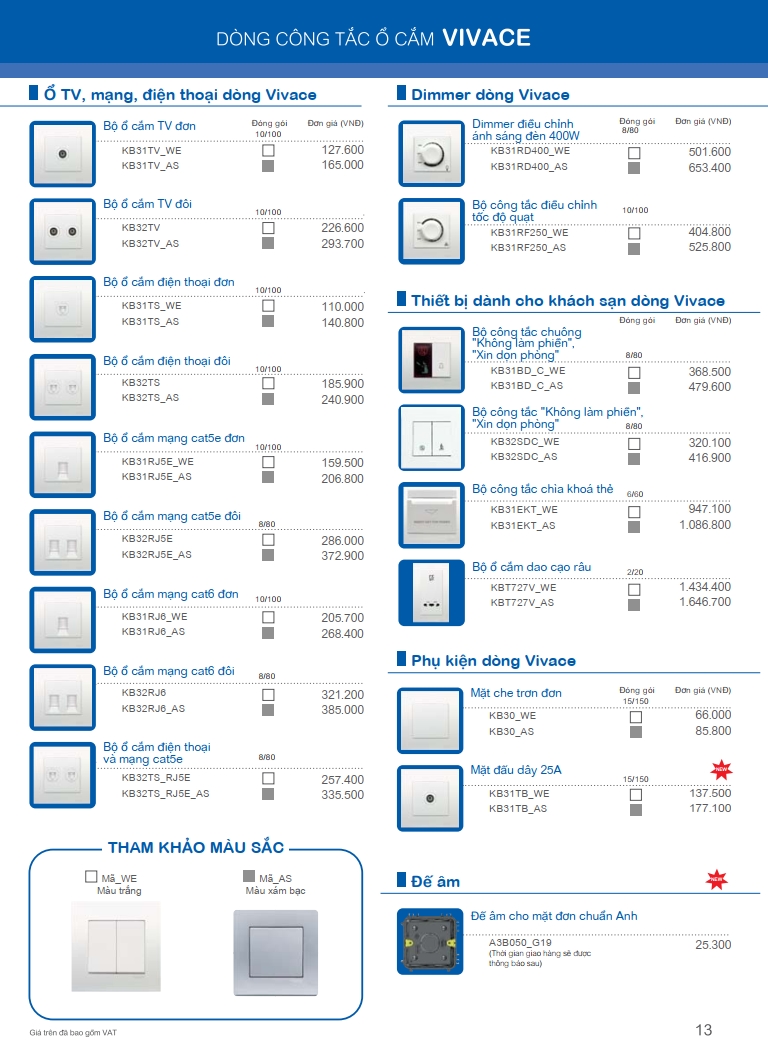 Dong cong tac o cam vivace 13