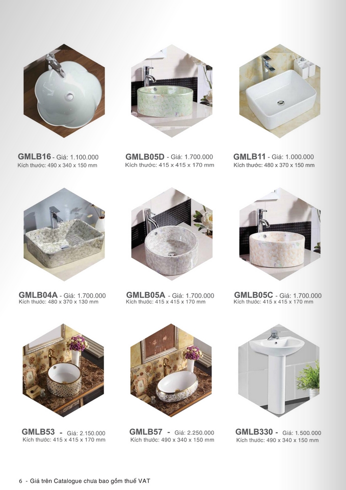lavabo sứ Gama trang 1
