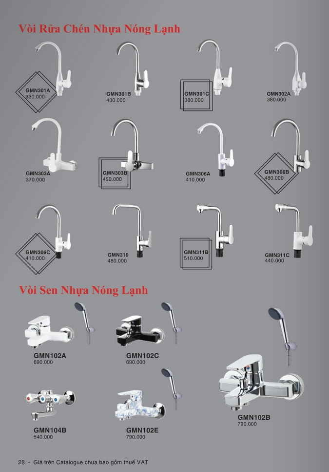 vòi sen nhựa Gama trang 1